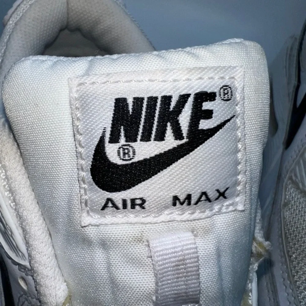 Nike Air Max 90‎ Womens 7.5 White Black Casual Sneakers Athletic Shoes